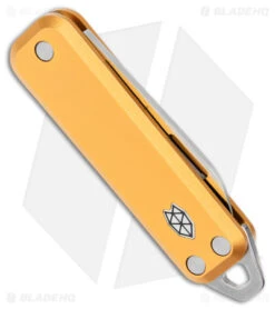 James Brand The Elko Slip Joint Keychain Knife Canary (1.6" Satin) -The James Brand James Brand The Elko SJ Keychain Canary Satin BHQ 176308 jr side