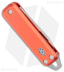 James Brand The Elko Slip Joint Keychain Knife Coral (1.6" Satin) -The James Brand James Brand The Elko SJ Keychain Coral Satin BHQ 176309 jr side