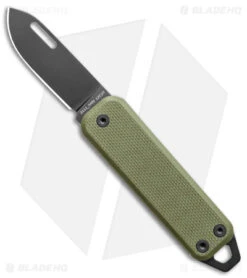 James Brand The Elko Slip Joint Keychain Knife OD Green G-10 (1.6" Black)