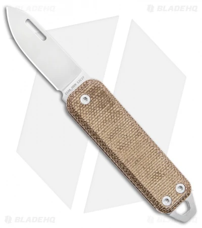 James Brand The Elko Slip Joint Keychain Knife OD Green Micarta (1.6" Satin) 1 James Brand The Elko Slip Joint Keychain Knife OD Green Micarta (1.6" Satin)