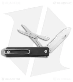 James Brand The Ellis Lockback Knife & Tool W/Scissors Black (2.75" Satin Serr)