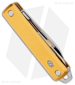 James Brand The Ellis Lockback Knife Tool W/Scissors Canary (2.75" Satin Serr) -The James Brand James Brand The Ellis LB Tools with Scissors Canary Satin Serr BHQ 176311 jr side