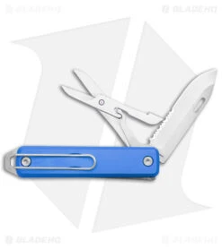 James Brand The Ellis Lockback Knife Tool W/Scissors Cerulean (2.75" Satin Serr)