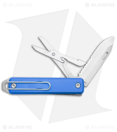 James Brand The Ellis Lockback Knife Tool W/Scissors Cerulean (2.75" Satin Serr) 1 James Brand The Ellis Lockback Knife Tool W/Scissors Cerulean (2.75" Satin Serr)