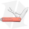 James Brand The Ellis Lockback Knife & Tool W/Scissors Coral (2.75" Satin Serr)