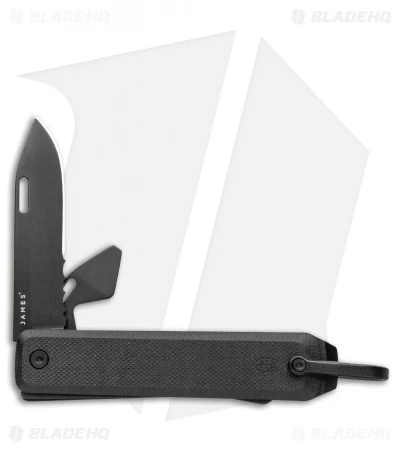 James Brand The Ellis Lockback Knife & Tool Black (2.5" Black Serr) KN105113-01 1 James Brand The Ellis Lockback Knife & Tool Black (2.5" Black Serr) KN105113-01