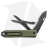 James Brand The Ellis Lockback Knife & Tool W/Scissors OD Green (2.75" Black)
