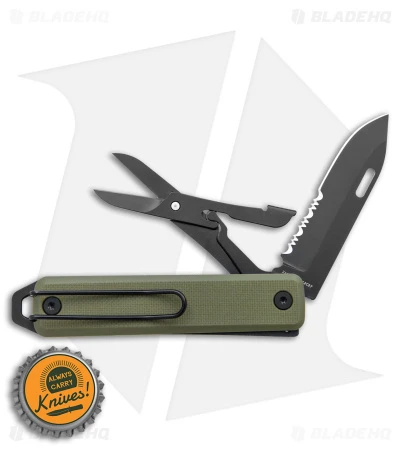 James Brand The Ellis Lockback Knife & Tool W/Scissors OD Green (2.75" Black) 4 James Brand The Ellis Lockback Knife & Tool W/Scissors OD Green (2.75" Black) - Image 4