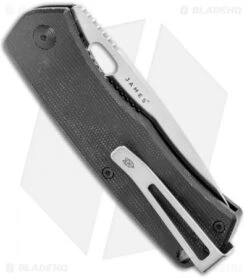 James Brand The Folsom Liner Lock Knife Black Micarta (2.75" Satin) -The James Brand James Brand The Folsom LL Black Micarta Satin KN112143 00 BHQ 121638 jr side