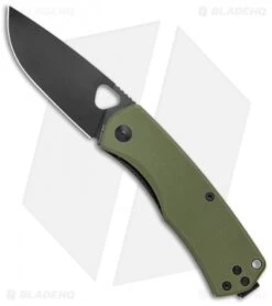 James Brand The Folsom Liner Lock Knife Green G-10 (2.75" Black)