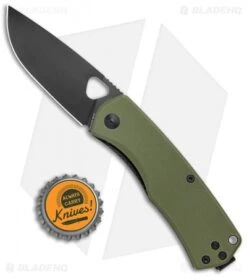James Brand The Folsom Liner Lock Knife Green G-10 (2.75" Black) -The James Brand James Brand The Folsom LL Green G 10 Black BHQ 121595 jr bottlecap