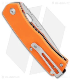 James Brand The Folsom Liner Lock Knife Orange G-10 (2.75" Satin) -The James Brand James Brand The Folsom LL Orange G 10 Satin BHQ 176277 jr side