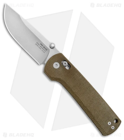 James Brand The Kline Ambi-Slider Knife OD Green Micarta (3.4" SW MagnaCut) 1 James Brand The Kline Ambi-Slider Knife OD Green Micarta (3.4" SW MagnaCut)