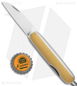 James Brand The Pike Slip Joint Knife Brass (2.25" Satin) -The James Brand James Brand The Pike SJ Brass Satin KN110151 00 BHQ 116151 jr bottlecap