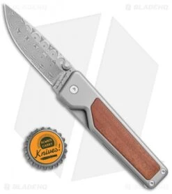 The James Brand The Chapter Frame Lock Rosewood/Ti Knife (2.75" Damascus) -The James Brand James The Chapter DP FL Rosewood Ti Damascus BHQ 137967 jr bottlecap