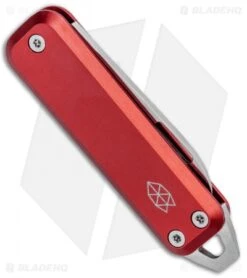 James Brand The Elko Slip Joint Keychain Knife Red (1.6" Satin) -The James Brand James The Elko SJ Keychain Red Satin BHQ 92841 jr side