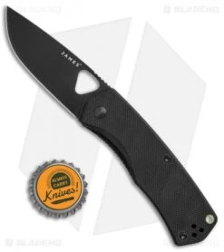 James Brand The Folsom Liner Lock Knife Black G-10 (2.75" Black) -The James Brand James The Folsom LL Black G 10 Black BHQ 72273 jr bottlecap