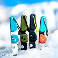 The James Brand The Redstone Slide Lock Knife Glacier/Stainless (2.5" Satin) -The James Brand JamesBrandRedStoneFamilySnow 1