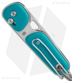 The James Brand The Redstone Slide Lock Knife Glacier/Stainless (2.5" Satin) -The James Brand Redstone Glacier Stainless PP Serrated 2in 5cm Satin BHQ 138811 td side 2