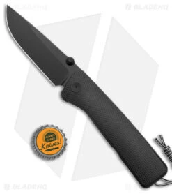 The James Brand Barnes Frame Lock Knife Checkered Black Titanium (3.5"Black PVD) 11 The James Brand Barnes Frame Lock Knife Checkered Black Titanium (3.5"Black PVD) -The James Brand The James Brand Barnes FL Checkered Black Ti Black BHQ 147488 jr bottlecap