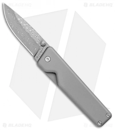James The Chapter Drop Point Frame Lock Knife Ti (2.75" Damascus) KN100111-00 1 James The Chapter Drop Point Frame Lock Knife Ti (2.75" Damascus) KN100111-00