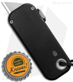 The James Brand The Palmer Utility Knife Black Aluminum (0.56" Satin) 7 The James Brand The Palmer Utility Knife Black Aluminum (0.56" Satin) -The James Brand The James Brand The Palmer Utility Knife Aluminum Black Black BHQ 176510 jr bottlecap