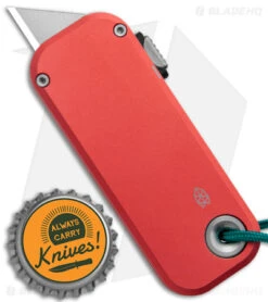 The James Brand The Palmer Utility Knife Coral Aluminum (0.56" Satin) -The James Brand The James Brand The Palmer Utility Knife Aluminum Coral Turquoise BHQ 176541 jr bottlecap