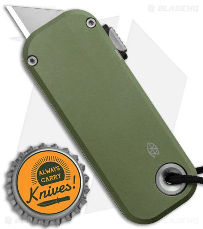 The James Brand The Palmer Utility Knife OD Green Aluminum (0.56" Satin) 4 The James Brand The Palmer Utility Knife OD Green Aluminum (0.56" Satin) - Image 4